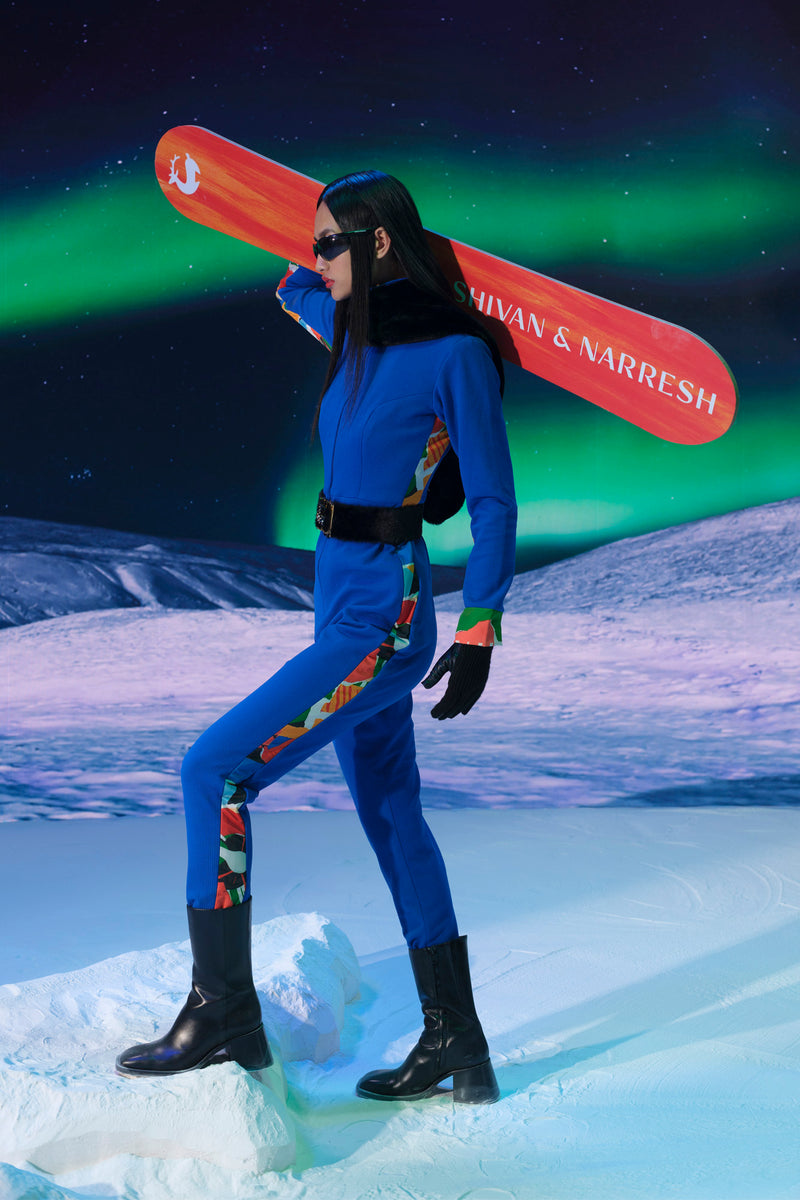 Quilted Ski Suit with Jaiscape Patches