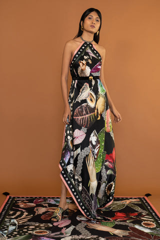 BotanEye Silk Flute Dress