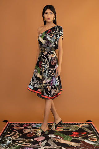 BotanEye Asymmetrical Iconoband Dress